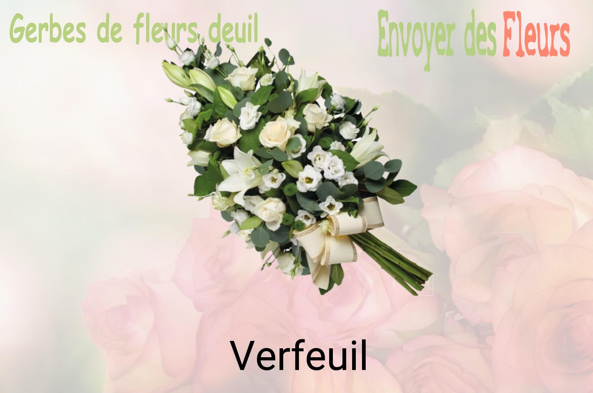 Gerbe de fleurs de deuil livrée à Verfeuil